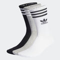 Calcetines Adidas Tobilleros 3 Pares White / Medium Grey Heather / Black